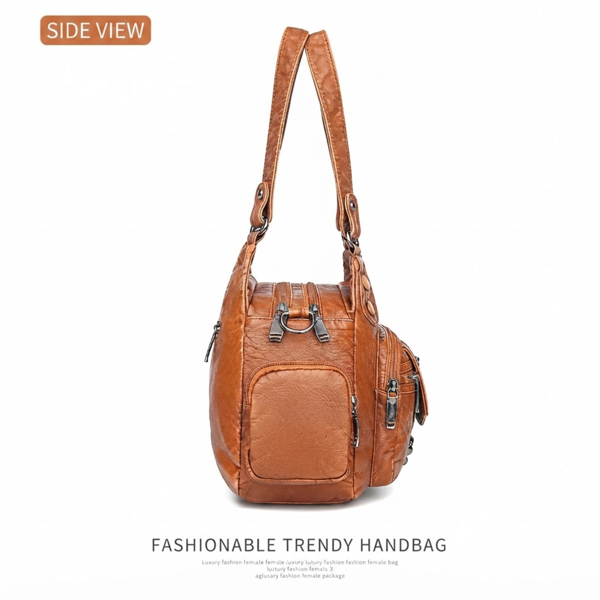 Vintage Multi-Pocket Crossbody