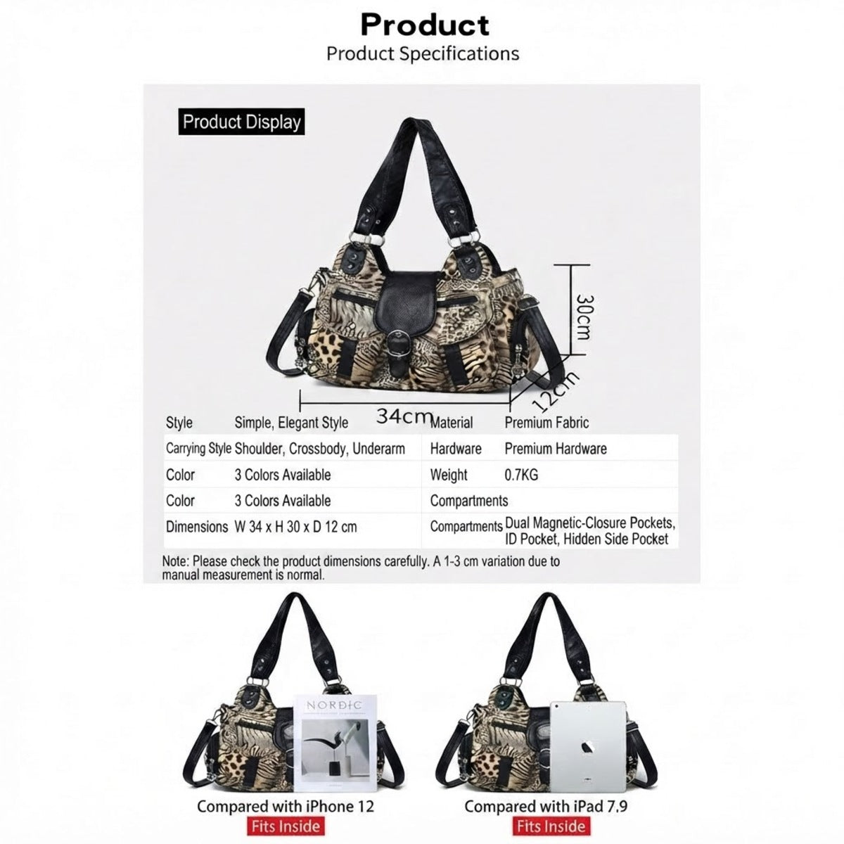Wild Instinct Multi-Pocket Bag