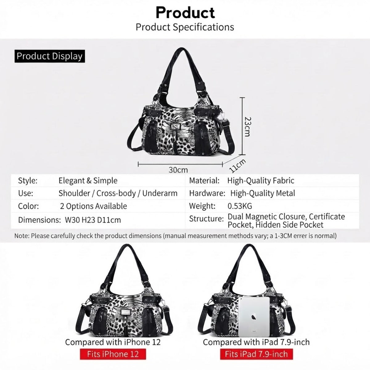 Leopard Luxe Shoulder Bag