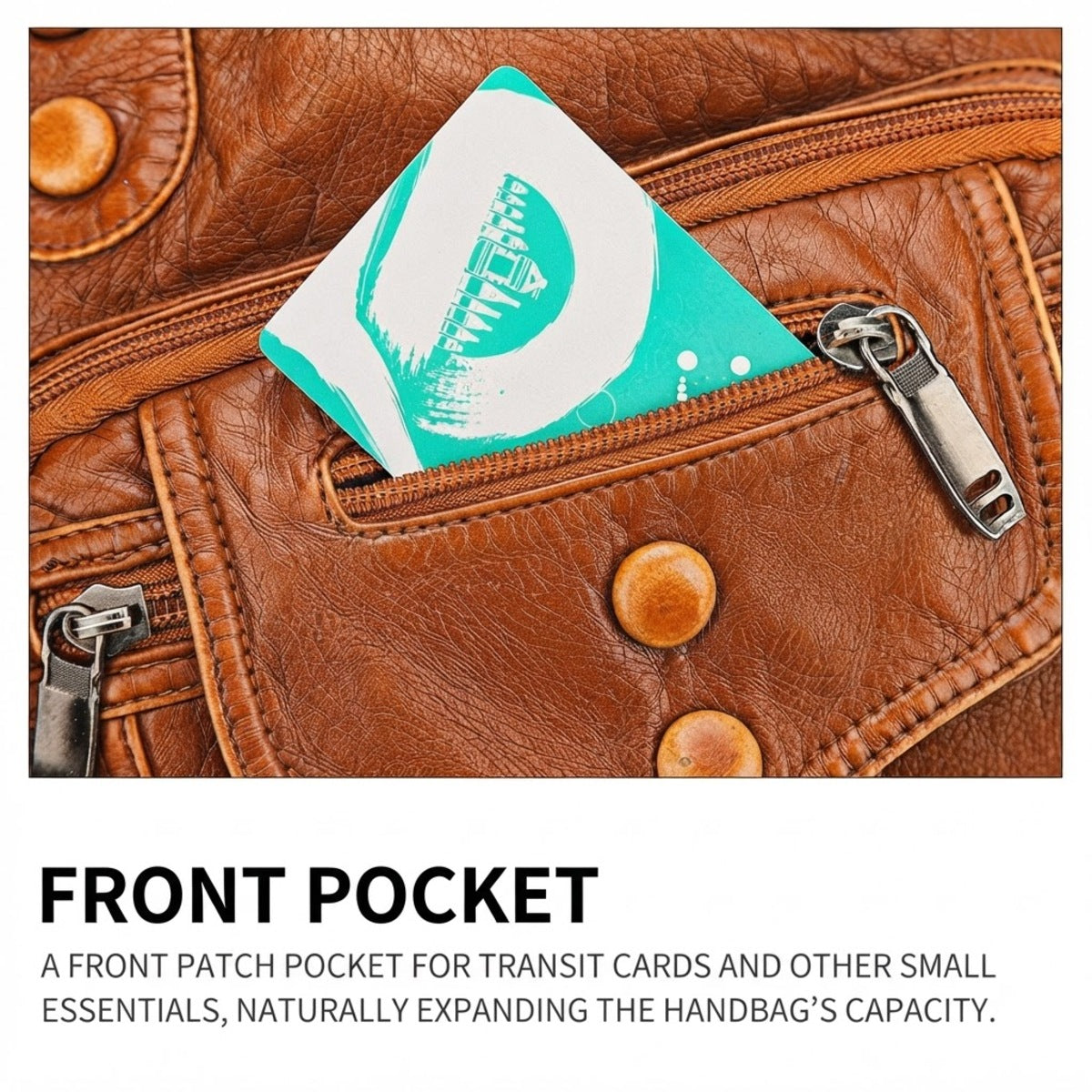 Vintage Multi-Pocket Crossbody