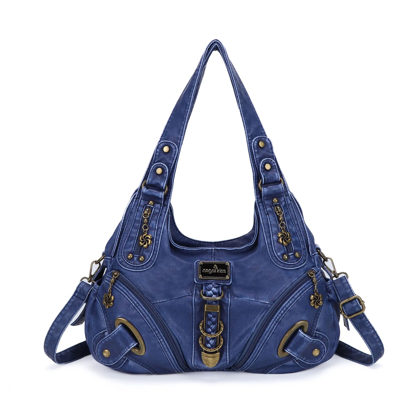 Vintage Studded Hobo Bag