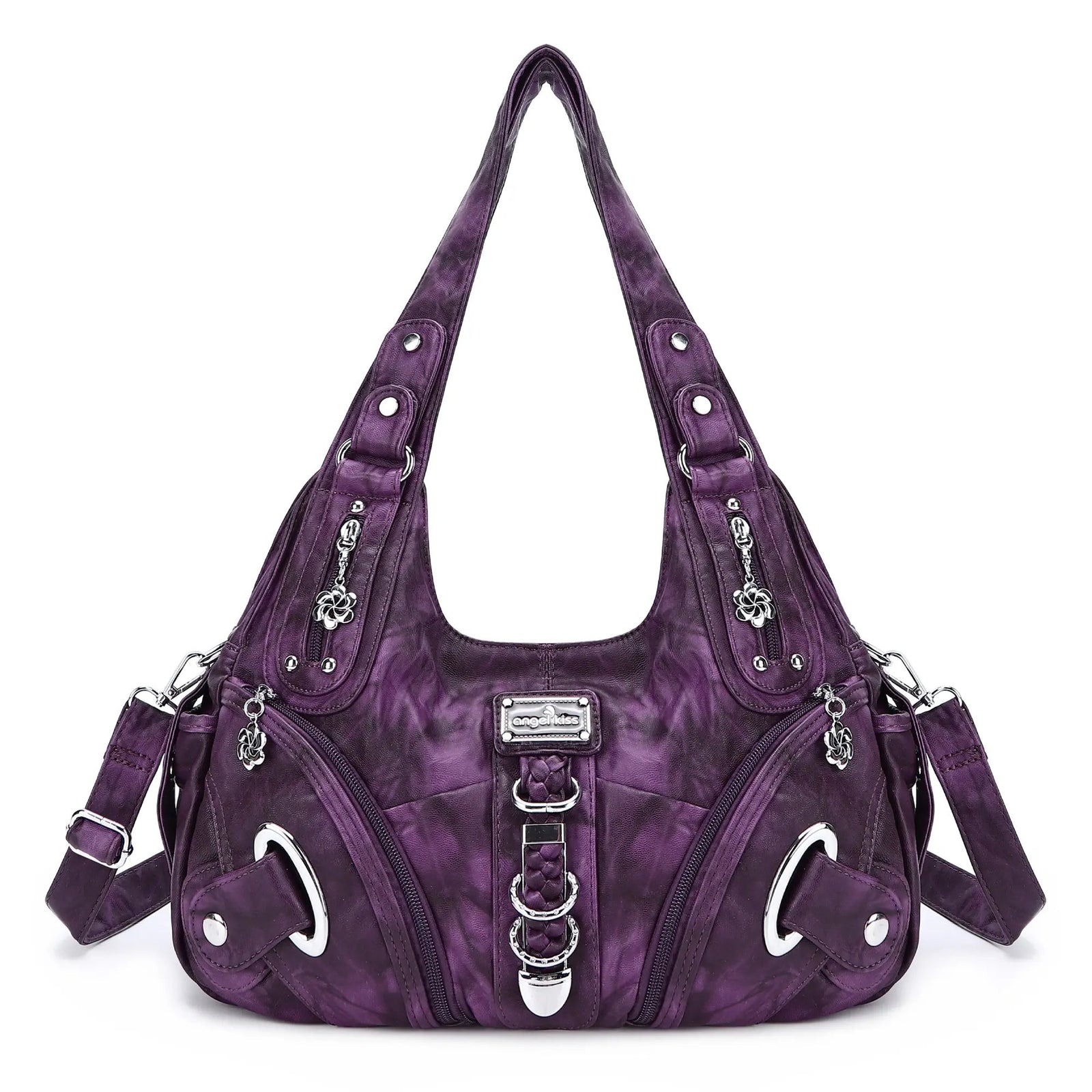 Vintage Studded Hobo Bag