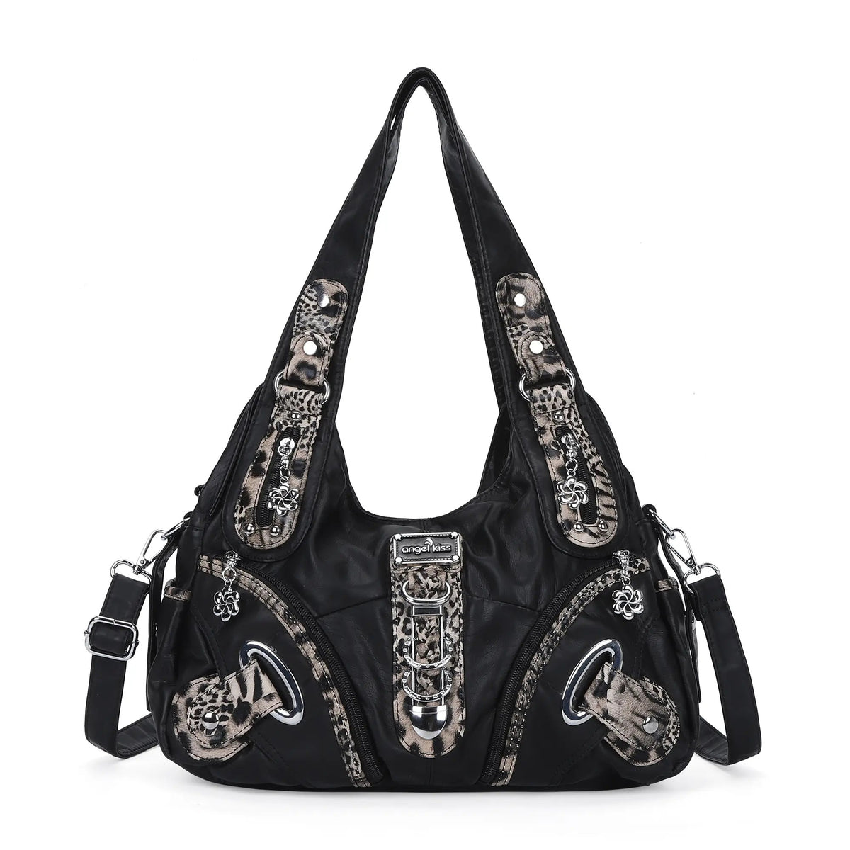 Vintage Studded Hobo Bag