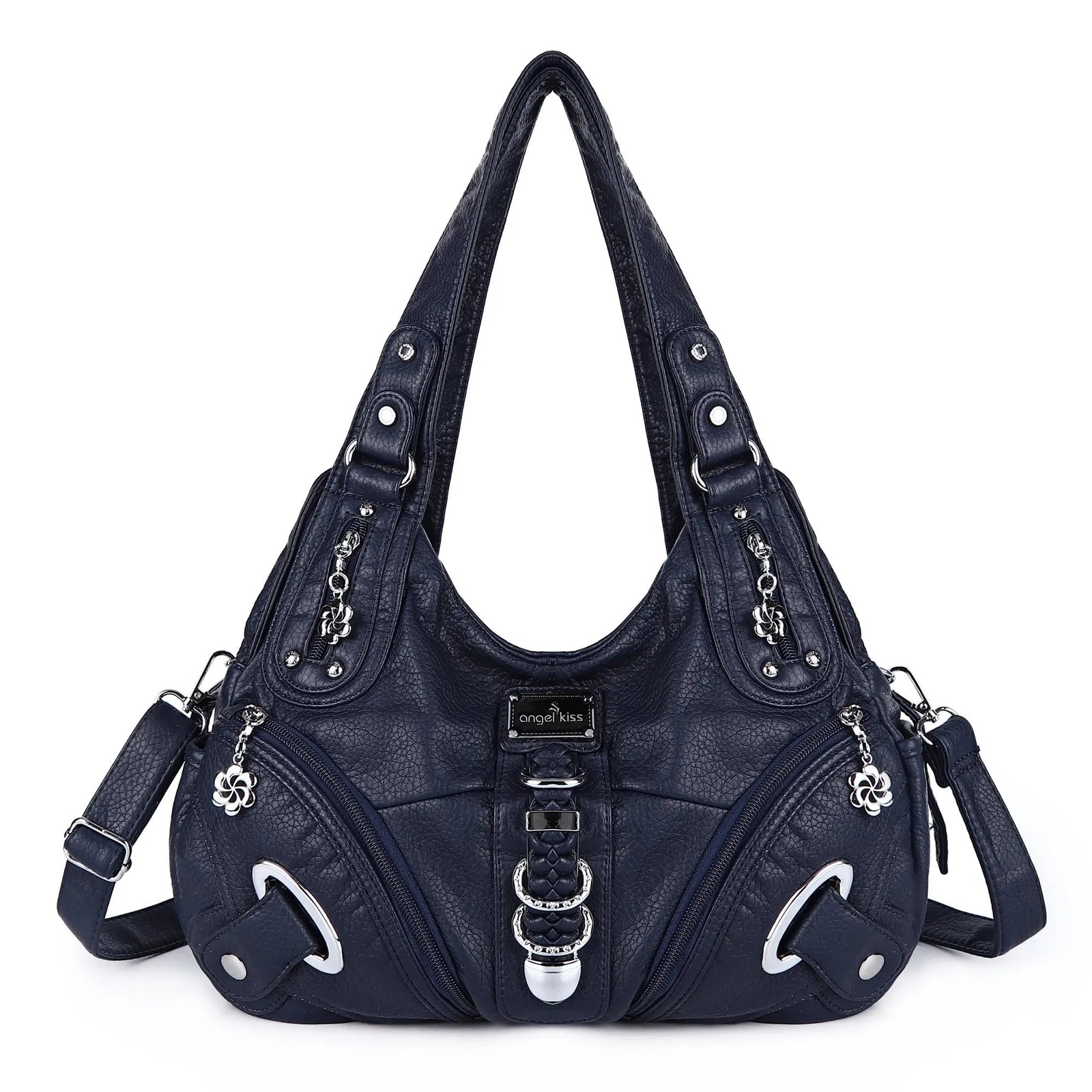 Vintage Studded Hobo Bag