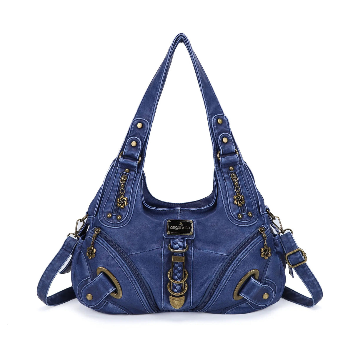 Vintage Studded Hobo Bag