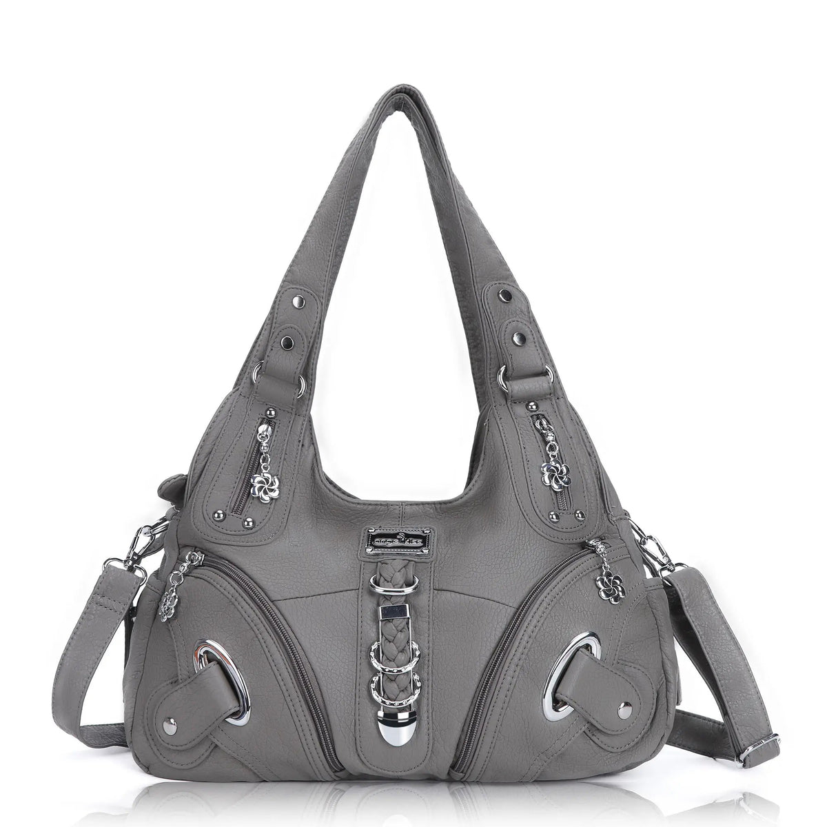Vintage Studded Hobo Bag