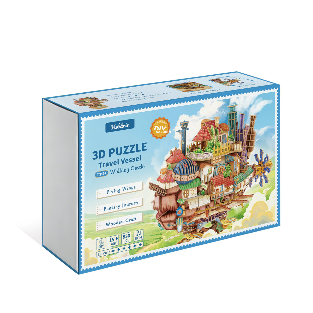 KALDRIN DIY 3D Puzzle Transmission Model Kit (Moving Castle)