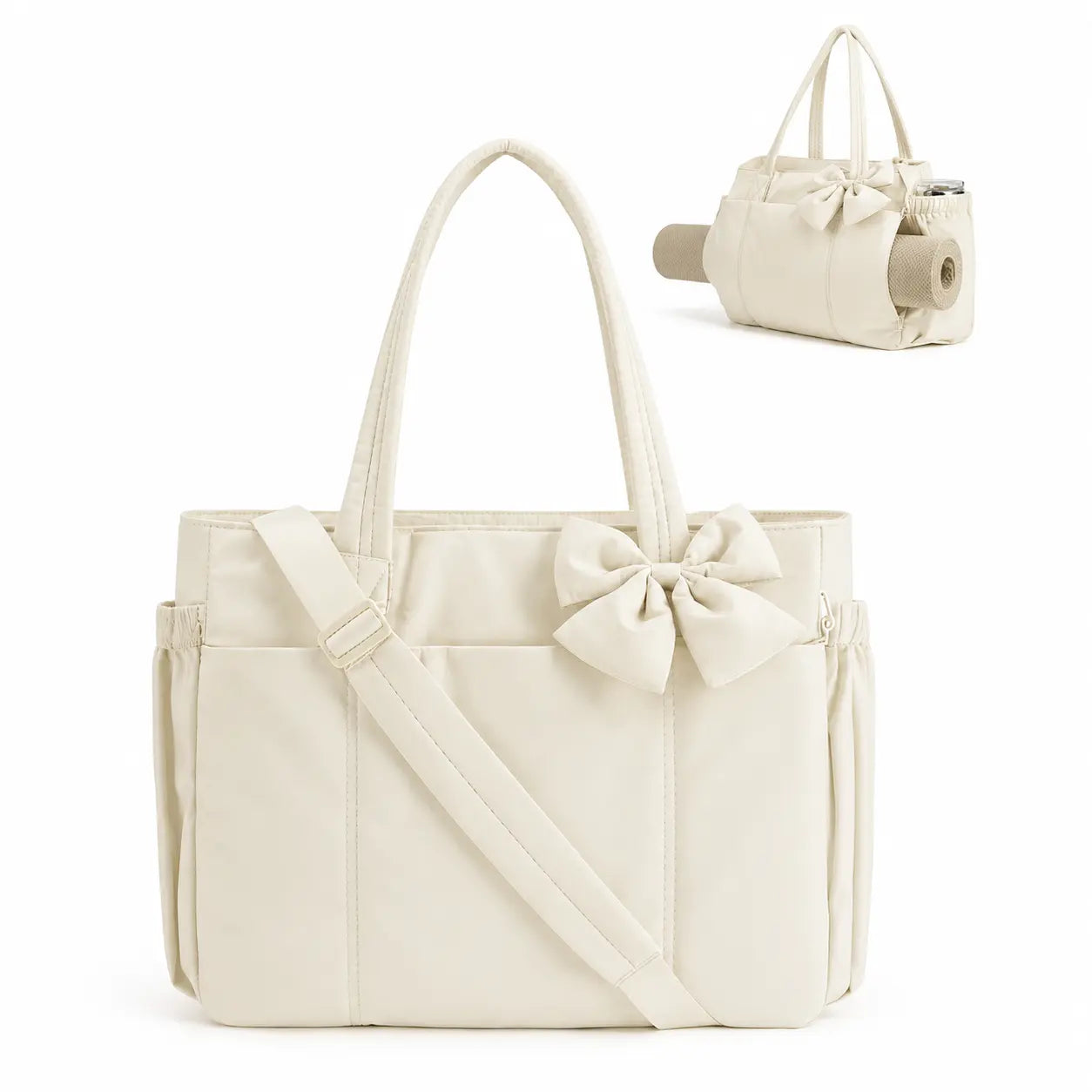 Puffy Bow Everything Tote