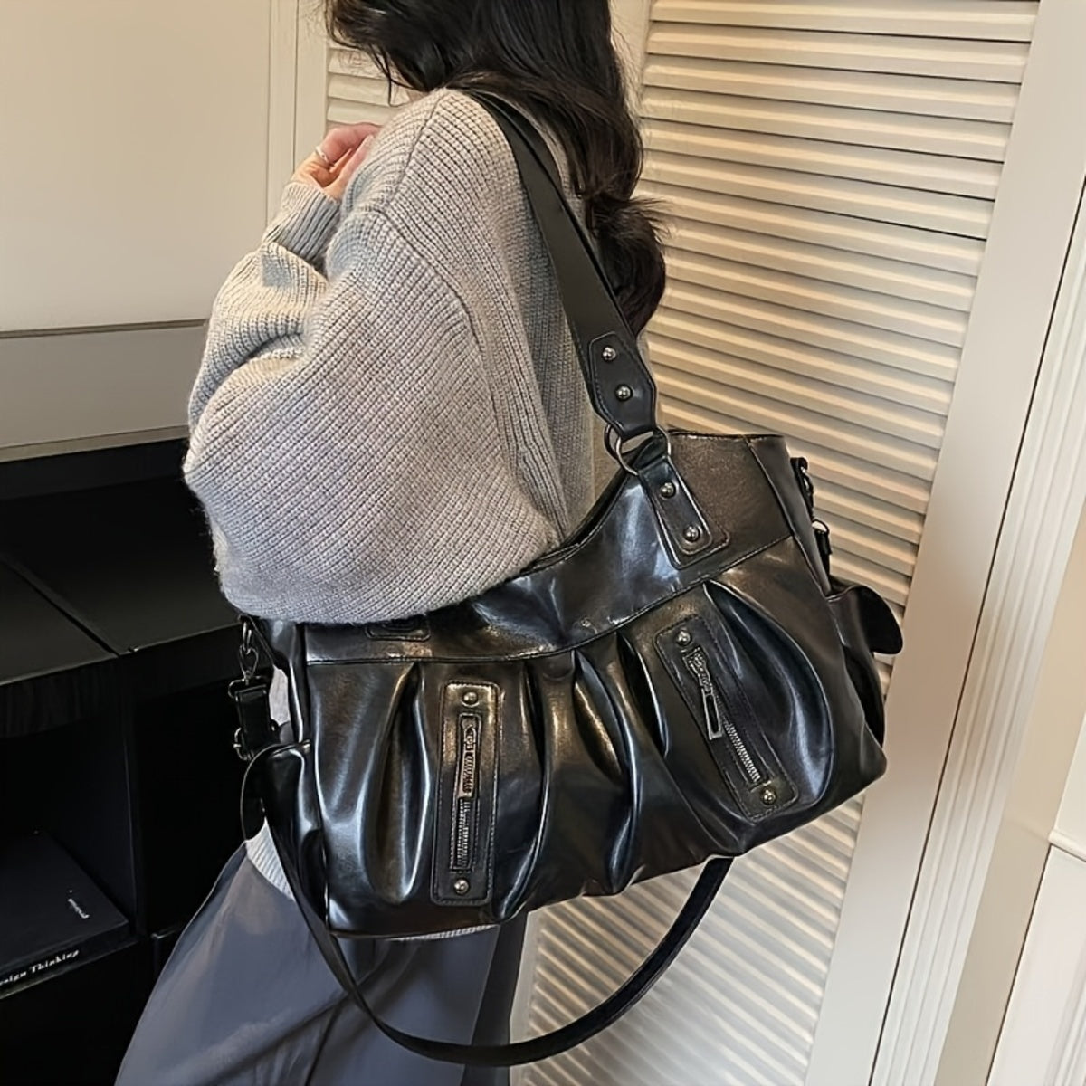 Luxe Pleat Carryall