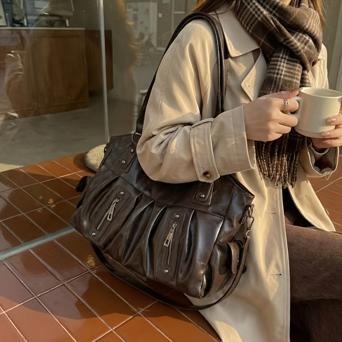 Luxe Pleat Carryall