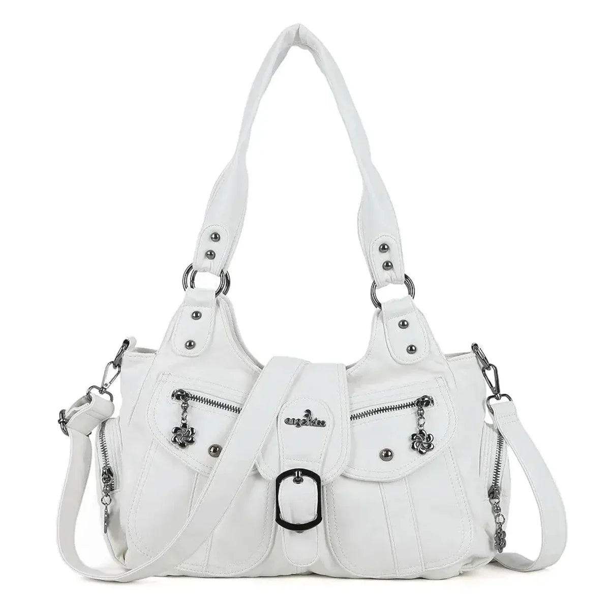 Vintage Multi-Pocket Hobo Bag