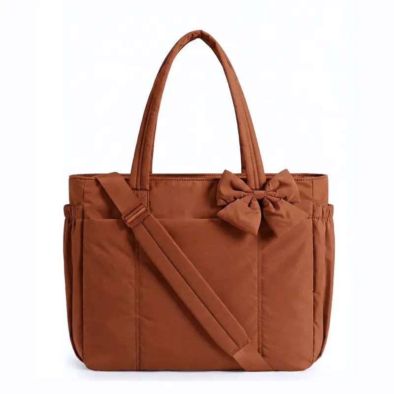Puffy Bow Everything Tote