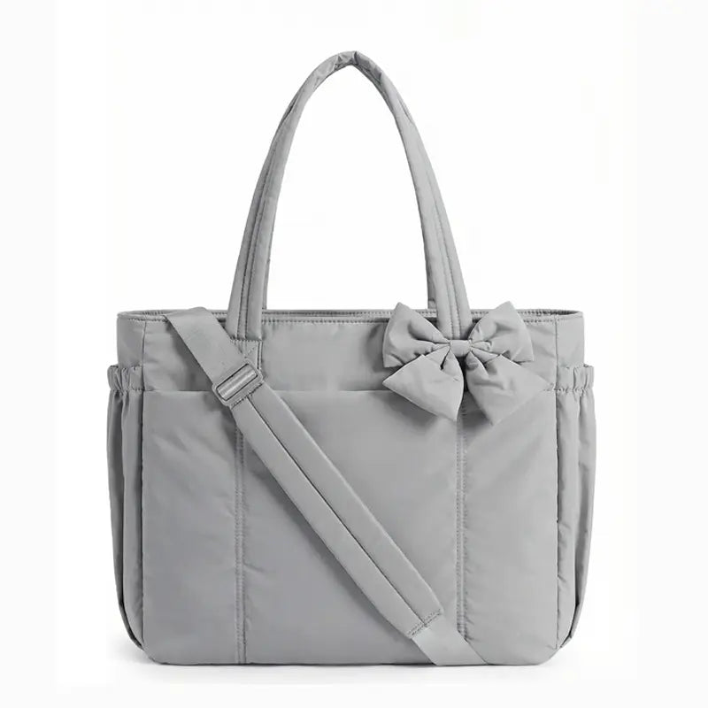 Puffy Bow Everything Tote