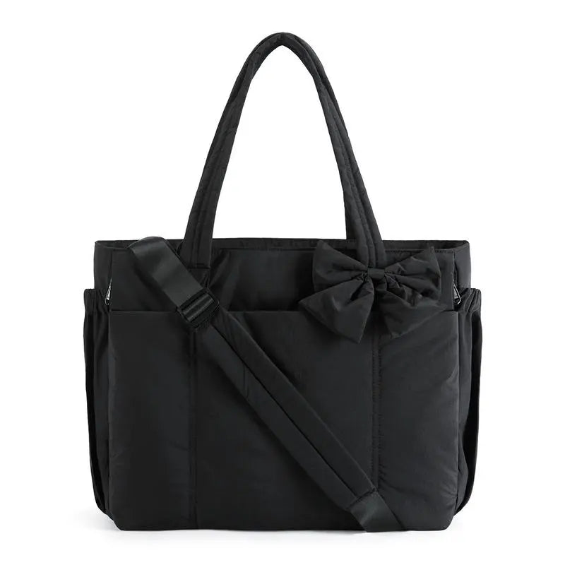 Puffy Bow Everything Tote