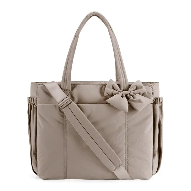 Puffy Bow Everything Tote